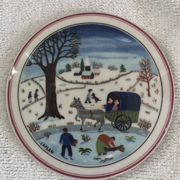 Villeroy & Boch Naif Christmas Round Trinket Box Laplau - Picture 4 of 5